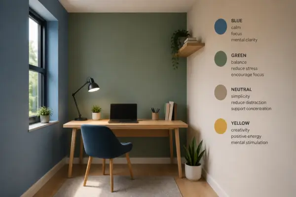 Color Psychology in Small Spaces and the Role of Paint in Supporting Focus 6 Color Psychology