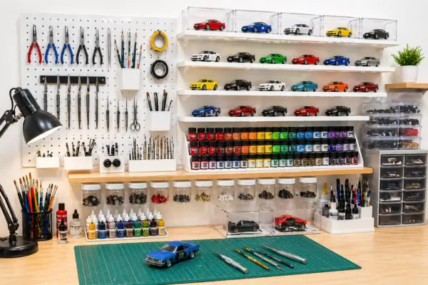 Miniature Car Customizer: Vertical Storage to Optimize Space in Compact Work Areas 5 Miniature Car Customizer
