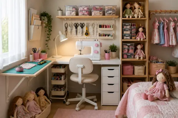 Minimalist Setup in Small Apartments: How to Organize a Functional Workspace for Doll Clothing Sewing in Compact Rooms up to 5m² 7 Minimalist Setup in Small Apartments: How to Organize a Functional Workspace
