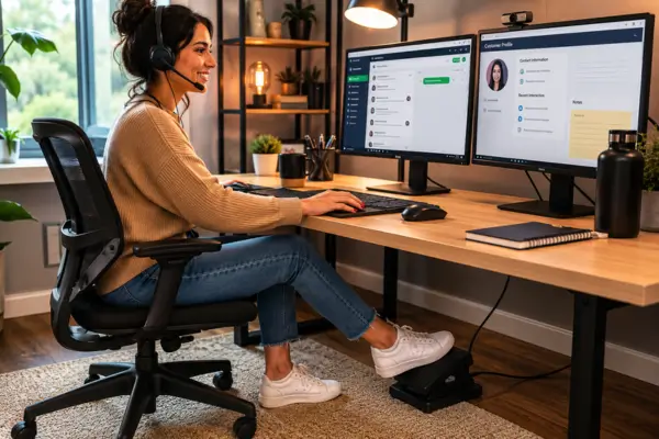 How USB Foot Pedals Improve Productivity in Home Office Call Centers 2 How USB Foot Pedals Improve Productivity in Home Office